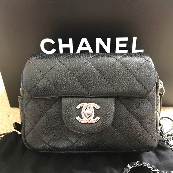🔴 S O L D 🔴 CHANEL Mini Caviar Wallet on Chain - Picture 2 of 7